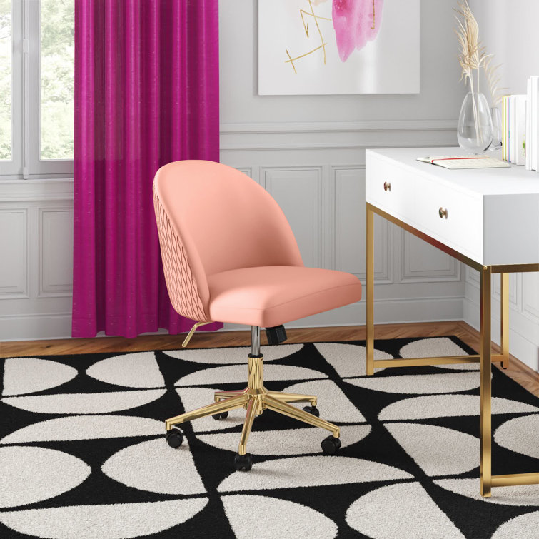 Etta Avenue Sawyer Velvet Task Chair Reviews Wayfair